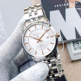 Calvin Klein Infinity Silver Dial Silver Steel Strap Watch for Men - K5S34B46 Authentic Buy Shop Now