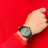 Lacoste Apext Black Dial Black Leather Strap Watch for Men - 2011296 Authentic Buy Shop Now