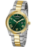Guess Connoisseur Green Dial Two Tone Steel Strap Watch for Men - GW0265G8 Authentic Buy Shop Now