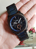 Fossil Machine Chronograph Black Dial Two Tone Steel Strap Watch for Men - FS5164 Authentic Buy Shop Now