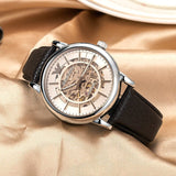 Emporio Armani Luigi Meccanico Brown Dial Brown Leather Strap Watch For Men - AR1982 Authentic Buy Shop Now