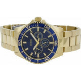 Guess Chaser Multifunction Blue Dial Gold Steel Strap Watch for Men - W0172G5 Authentic Buy Shop Now
