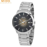 Mido Commander Automatic Gradient Black Dial Silver Steel Strap Watch For Men - M021.407.11.411.00 Authentic Buy Shop Now