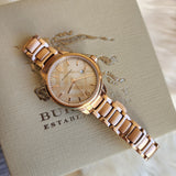 Burberry The Classic Rose Gold Dial Rose Gold Steel Strap Watch for Women - BU10116 Authentic Buy Shop Now