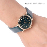 Marc Jacobs Baker Mini Green Dial Green Leather Strap Watch for Women - MBM1272 Authentic Buy Shop Now