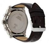 Guess Pinnacle Chronograph Quartz Blue Dial Brown Leather Strap Watch For Men - W0673G1 Authentic Buy Shop Now
