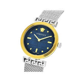 Versace Meander Blue Dial Silver Mesh Bracelet Watch for Women - VELW00520 Authentic Buy Shop Now