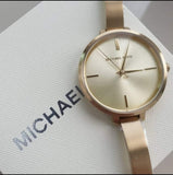 Michael Kors Jaryn Analog Quartz Gold Dial Gold Steel Strap Watch For Women - MK3546 Authentic Buy Shop Now