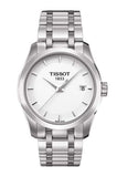 Tissot T Trend Couturier White Dial Silver Steel Strap Watch For Women - T035.210.11.011.00 Authentic Buy Shop Now