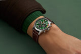 Breitling Top Time B01 Ford Mustang Green Dial Brown Leather Strap Watch for Men - AB01762A1L1X1 Authentic Buy Shop Now