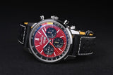 Breitling Top Time B01 Chevrolet Corvette Red Dial Black Leather Strap Watch for Men - AB01761A1K1X1 Authentic Buy Shop Now