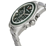 Emporio Armani Sportivo Chronograph Blue Dial Silver Steel Strap Watch For Men - AR6090 Authentic Buy Shop Now