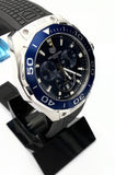 Tag Heuer Aquaracer Chronograph Blue Dial Black Rubber Strap Watch for Men - CAY111B.FT6041 Authentic Buy Shop Now