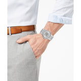 Bulova Phantom Crystal Silver Dial Silver Steel Strap Watch for Men - 96A236 Authentic Buy Shop Now