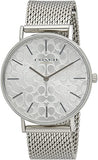 Coach Perry Quartz Silver Dial Silver Mesh Bracelet Watch for Women - 14503384 Authentic Buy Shop Now