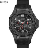 Guess Genesis Quartz Black Dial Black Silicone Strap Watch For Men - W1254G2 Authentic Buy Shop Now