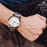 Burberry The City Silver Dial Silver Steel Strap Watch for Men - BU9037 Authentic Buy Shop Now