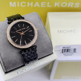 Michael Kors Darci Black Dial Black Steel Strap Watch for Women - MK3322 Authentic Buy Shop Now