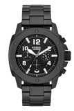 Fossil Machine Chronograph Black Dial Black Steel Strap Watch for Men - FS4927 Authentic Buy Shop Now