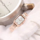 Emporio Armani Giola White Mother of Pearl Dial Rose Gold Steel Strap Watch For Women - AR11147 Authentic Buy Shop Now