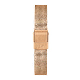 Daniel Wellington Quadro Melrose White Dial Gold Mesh Strap Watch For Women - DW00100431 Authentic Buy Shop Now