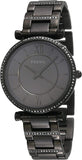 Fossil Carlie Black Dial Black Steel Strap Watch for Women - ES4488 Authentic Buy Shop Now
