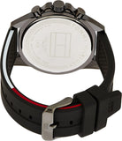 Tommy Hilfiger Mason Black Dial Black Rubber Strap Watch for Men - 1791792 Authentic Buy Shop Now