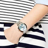 Marc Jacobs Peeker Chronograph Silver Dial Silver Steel Strap Watch for Women - MBM3371 Authentic Buy Shop Now