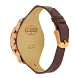Fossil Boyfriend White Dial Brown Leather Strap Watch for Women - ES3616 Authentic Buy Shop Now