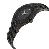 Bulova Crystal Collection Phantom Black Dial Black Steel Strap Watch for Men - 98A240 Authentic Buy Shop Now