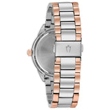 Bulova Crystal Collection Silver Dial Two Tone Steel Strap Watch for Women - 98N100 Authentic Buy Shop Now