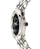 Versace V-Flare Quartz Black Dial Silver Steel Strap Watch for Women - VEBN00618 Authentic Buy Shop Now