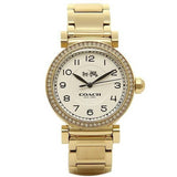 Coach Madison White Dial Gold Steel Strap Watch for Women - 14502397 Authentic Buy Shop Now