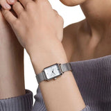 Armani Exchange Lola Quartz Silver Dial Silver Mesh Strap Watch For Women - AX5800 Authentic Buy Shop Now