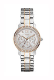 Guess Enchanting Diamonds Silver Dial Two Tone Steel Strap Watch for Women - W0305L3 Authentic Buy Shop Now