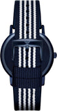 Emporio Armani Kappa Dress White Dial Two Tone NATO Strap Watch For Men - AR80005 Authentic Buy Shop Now