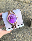 Michael Kors Lauryn Pink Dial Rose Gold Steel Strap Watch for Women - MK3722 Authentic Buy Shop Now