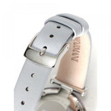 Emporio Armani White Dial Light Blue Leather Strap Watch For Women - AR11002 Authentic Buy Shop Now