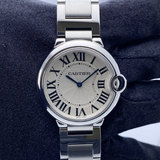 Cartier Ballon Bleu De Cartier Silver Dial Silver Steel Strap Watch for Women - W69011Z4 Authentic Buy Shop Now