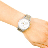 Michael Kors Ritz Chronograph White Dial Two Tone Steel Strap Watch for Women - MK5057 Authentic Buy Shop Now