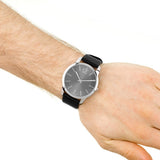Calvin Klein City Grey Dial Black Leather Strap Watch For Men - K2G21107 Authentic Buy Shop Now
