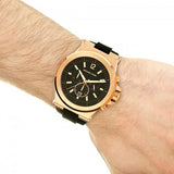 Michael Kors Dylan Black Dial Black Rubber Strap Watch for Men - MK8184 Authentic Buy Shop Now