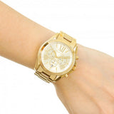 Michael Kors Bradshaw Gold Dial Gold Steel Strap Watch for Women - MK5605 Authentic Buy Shop Now