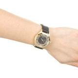 Marc Jacobs Henry Skeleton Black Dial Black Leather Strap Watch for Women - MBM1340 Authentic Buy Shop Now