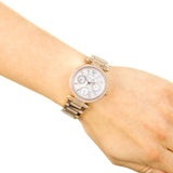 Michael Kors Parker White Dial Rose Gold Steel Strap Watch for Women - MK5616 Authentic Buy Shop Now