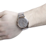 Emporio Armani Beta Chronograph Grey Dial Two Tone Steel Strap Watch For Men - AR1864 Authentic Buy Shop Now