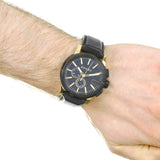 Gucci G Chrono Black Dial Black Leather Strap Watch For Men - YA101203 Authentic Buy Shop Now