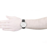 Fossil Buchanan Chronograph Silver Dial Black Leather Strap Watch for Men - FS5102 Authentic Buy Shop Now