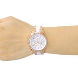 Michael Kors Ritz White Dial Two Tone Steel Strap Watch for Women - MK6324 Authentic Buy Shop Now