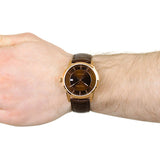 Calvin Klein Infinity Brown Dial Brown Leather Strap Watch for Men - K5S346GK Authentic Buy Shop Now